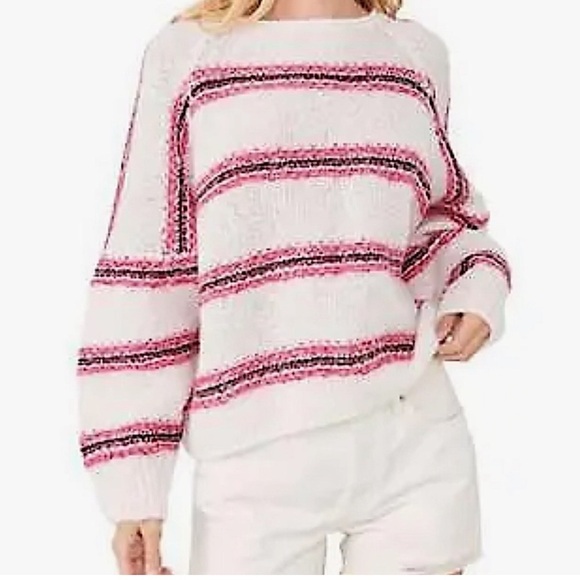 Free People Hockley striped alpaca oversize lightweight sweater - Picture 10 of 14